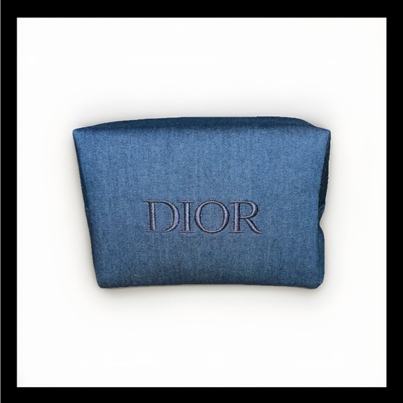 Christian DIOR Beauty Empty Denim Cosmetic Pouch Bag Limited Edition 2024 - Picture 7 of 12